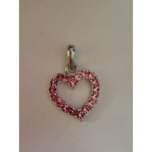 Pendant Pink Heart Crystal